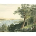 thumbnail image 2 of Vision Studio 24x20 Gold Ornate Wood Framed with Double Matting Museum Art Print Titled - View from Hyde Park, 2 of 4