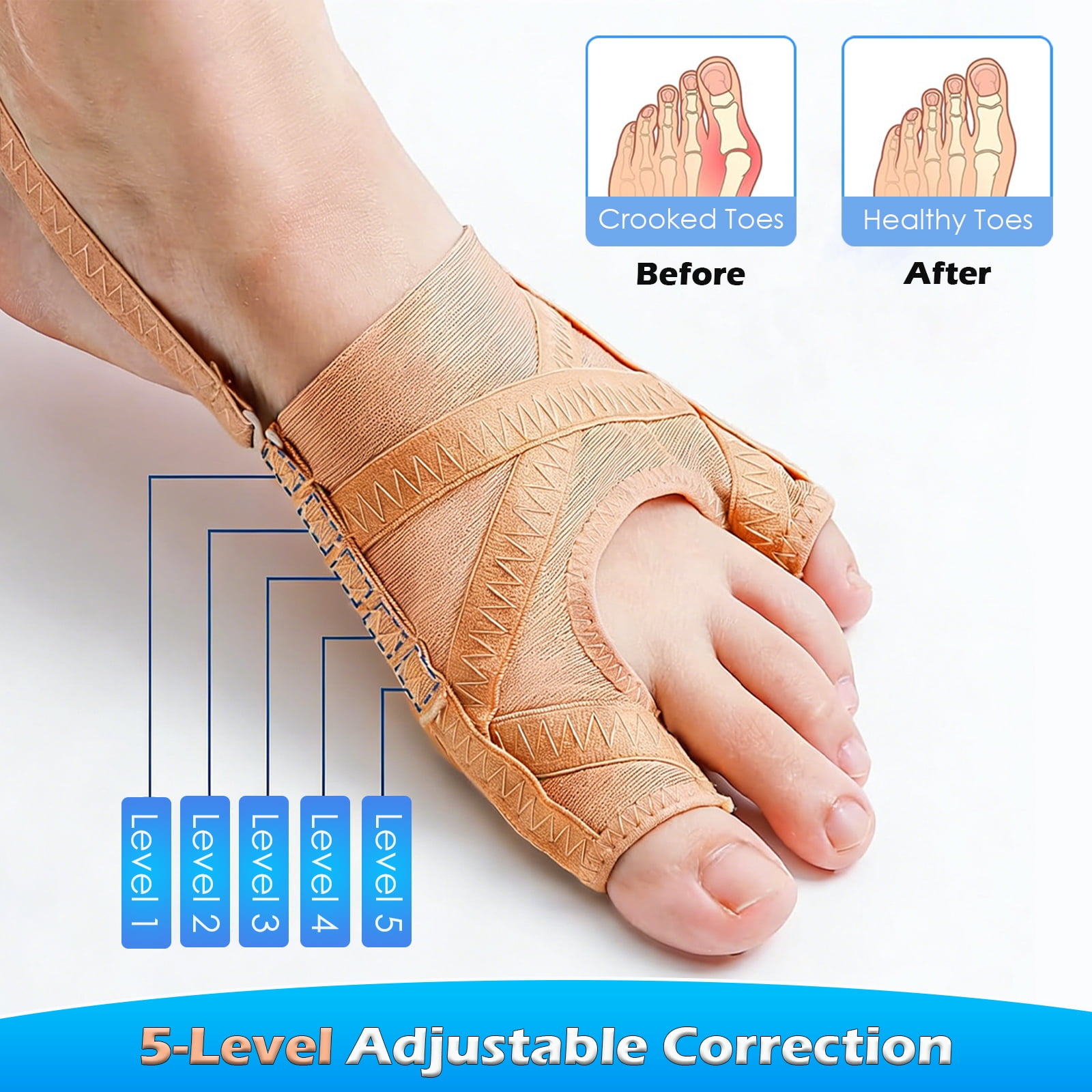 Adjustable Bunion Corrector for Women and Men, Toe Straightener – picture 5