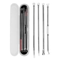 thumbnail image 2 of 4Pcs Acne Blackhead Comedone Black Spot Pimple Blemish Remover Skin Care Women Beauty Acne Treatment Pore Cleanser Needle Hook, 2 of 4