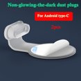 thumbnail image 3 of 2pcs Lumineux Anti-Perdus Bouchons Étanches à la Poussière pour iPhone & Android Type-C Ports de Charge, 3 of 5