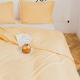 thumbnail image 2 of Pom Pom Duvet Cover Set King Size,Solid Color Farmhouse Bedding Set with White Fringe Ball ,Ultra Soft & Breathable Washed Microfiber Comforter Cover - 3 Pieces, 2 of 7