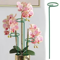 Plastic Flower Support Pole | Lightweight Climbing Frame for Potted | Orchid & Vine Support | Tomato & Vegetable Garden Stake | Easy Install Bracket