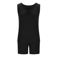 thumbnail image 6 of Binmer Women's Plus Size 2 Piece Pajama Set ,Sleeveless Crew Neck Tank Top and Shorts ,Soft Comfy Sleep Loungewear Outfit Black,XXL, 6 of 9