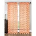 thumbnail image 3 of Kashi Home Lucy Geometric Sheer Rod Pocket Single Curtain Panel, 3 of 4