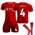 thumbnail image 1 of 23-24 Liverpool Home Football shirt for children no. 4 VIRGIL K 12-13 years, 1 of 5