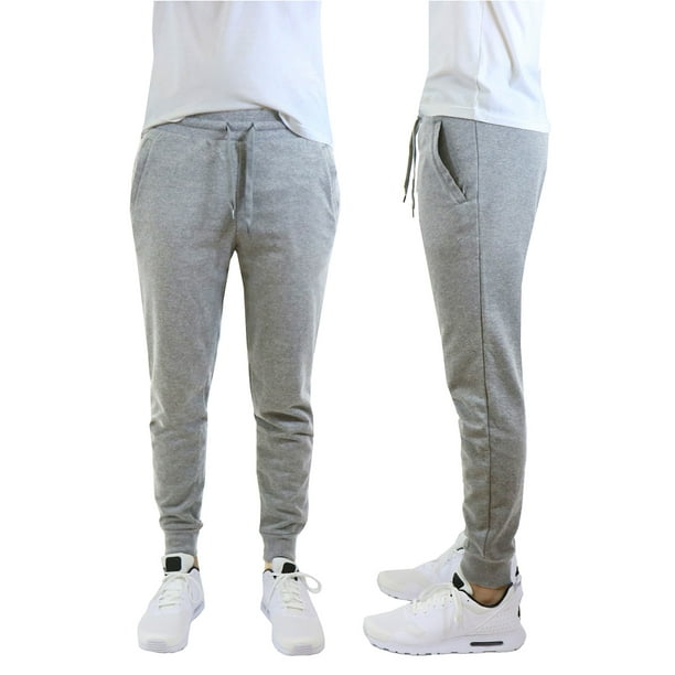GBH Men's Fleece Jogger Sweatpants With Zipper Pockets - Walmart.com - Walmart.com