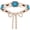 Beige, variant on Boho Braided Belt for Women Hand-Woven Wax Rope & Turquoise Belt Western Tassel Belts for Dress, 2" Wide