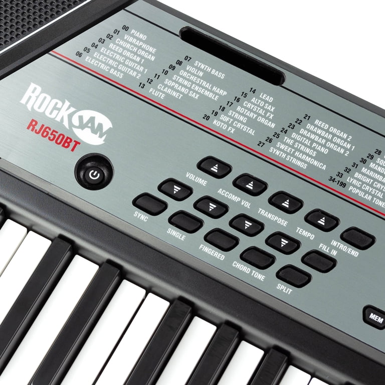 RockJam 61-Key Electronic Piano Keyboard Kit with Stand, Bench & Headphones photo 2