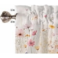 thumbnail image 5 of Kitchen Curtains Set, Spring Floral Kitchen Curtains and Valances Set, Pastoral Botanical Summer Flowers Vintage Rod Pocket Tier Curtains 24 Inch Length for Cafe/Bedroom Windows, 5 of 6