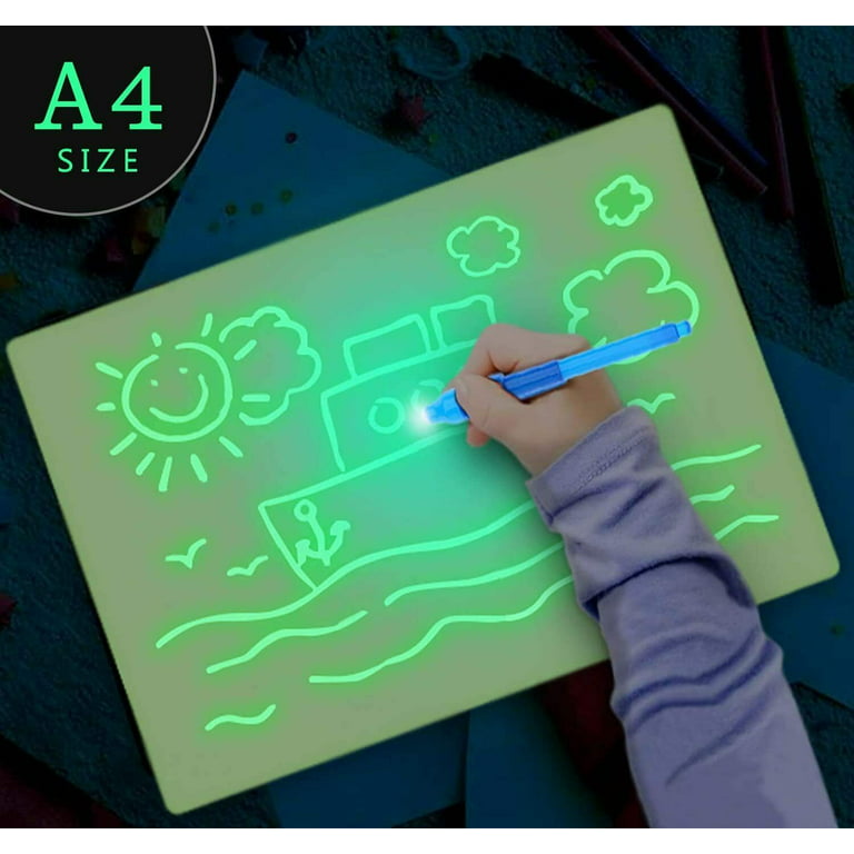 Painting with Light,Magic Drawing Board,Light Up Painting Pad Game Toy for  Boys and Girls 3 to 12 years old that Encourages Creativity Educational  Gift，English by SYWAN 