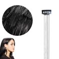 thumbnail image 1 of 50cm Synthetic Sparking Shiny Hair Tinsel Hair Extensions Hair Clip Extensions, 1 of 8