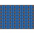 thumbnail image 1 of Ahgly Company Machine Washable Indoor Rectangle Transitional Neon Blue Area Rugs, 2' x 4', 1 of 7