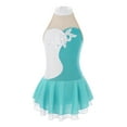 thumbnail image 1 of iEFiEL Girls Sequins Figure Skating Leotard Gymnastic Ballet Dance Performance Dress, 1 of 7