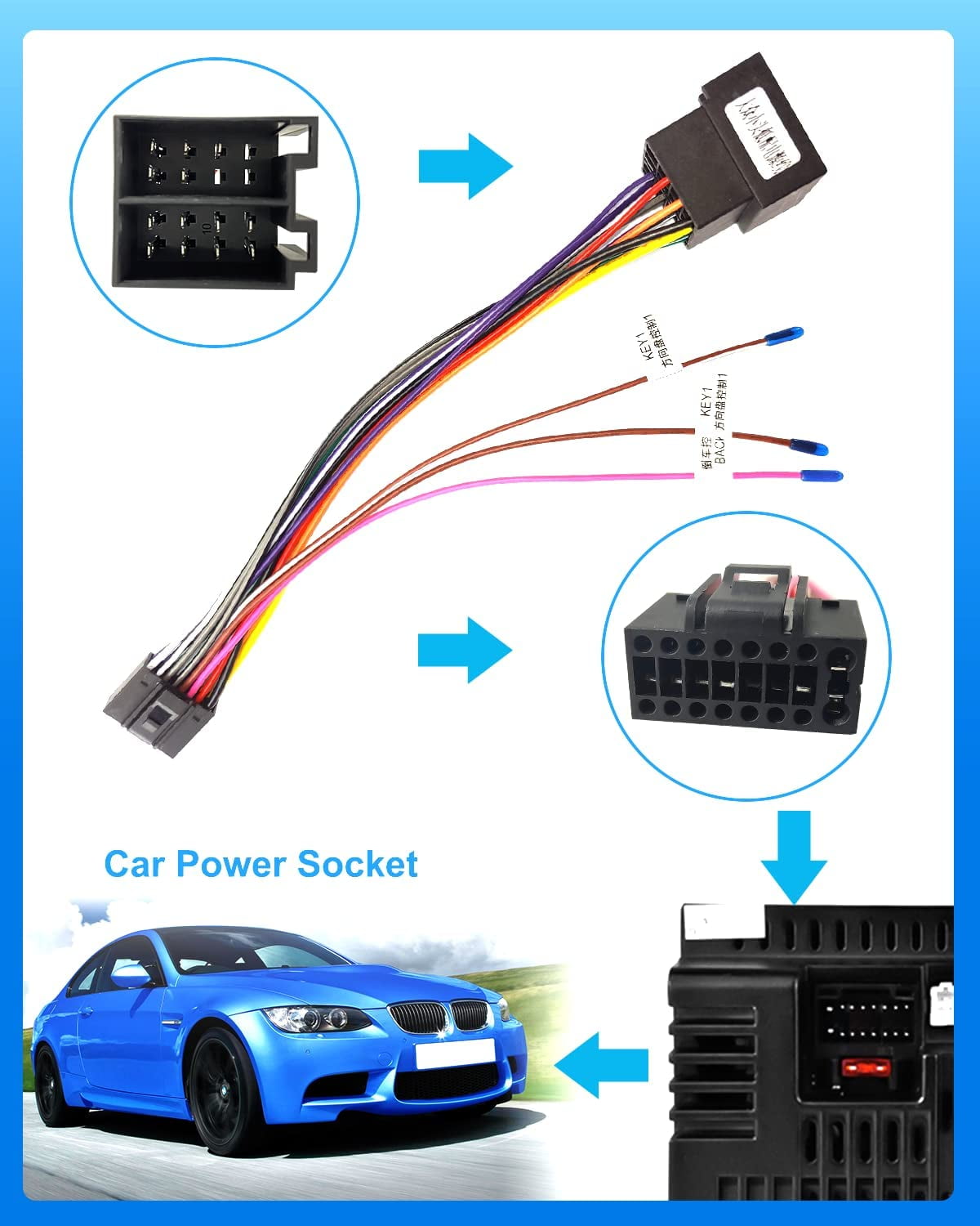 Audioproject A136 - Auto Radio Adapter ISO Stecker Autoradio für