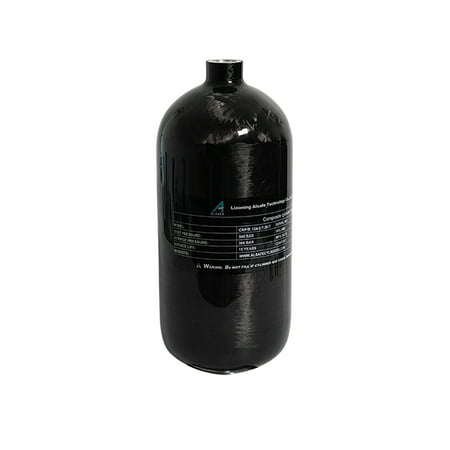 TUXING 4500Psi Carbon Fiber Scuba Tank 2.7L 164Cu in 2700CC High Pressure Composite Cylinder Diving Tank Deep Dive Gas Cylinder Pcp Air Tank for Pcp Air Rifle Deep Diving Snorkeling Water Sports