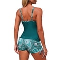 thumbnail image 4 of Haivin Women's Beach Tankini, Lightweight and Stylish with Vibrant Digital Print, Two Piece Swimsuit for Beach, Pool and Vacation, 4 of 8