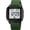 Green White, variant on Squar Women's Men's Digital Watch Big Numbers Dial Multifunction Large Face Waterproof LED Watches