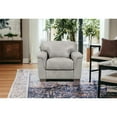 thumbnail image 5 of HomeRoots 43" Gray and Brown Genuine Leather Arm Chair, 5 of 7