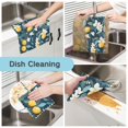 thumbnail image 2 of Yayeee 6 Pack Kitchen Dish Cloths Set for Washing Soft Drying Absorbent Microfiber Towels, Floral Lemon, 2 of 9