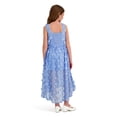 thumbnail image 3 of Kensie Girl Sleeveless 3D Flower Chiffon Walk Through Dress, Sizes 4-16, 3 of 6