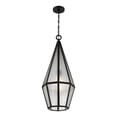 thumbnail image 3 of Peninsula 1-Light Outdoor Hanging Lantern in Matte Black, 3 of 5