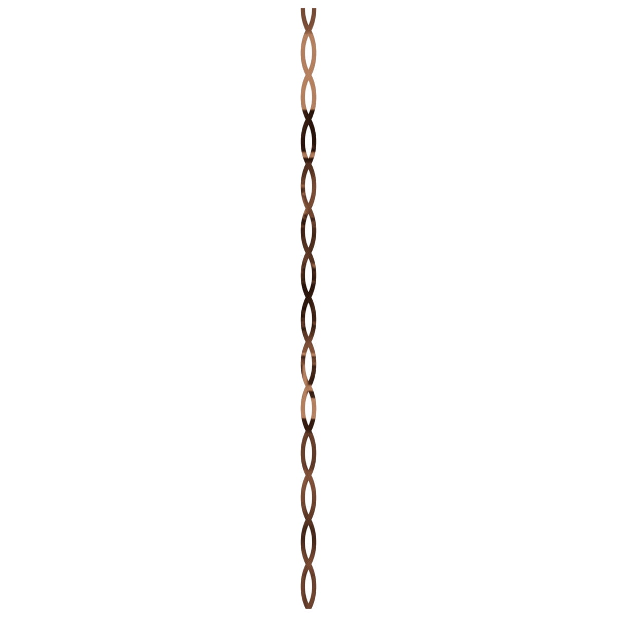 Ekena Millwork 94"H x 1/8"T Rakaia Adjustable Acrylic Decorative Slat Wall Panel Kit, Bronze Mirror (contains 22 Slats)