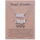 thumbnail image 1 of 2 uds collar de número y ángel inglés antiguo joyería de numerología para mujer acero inoxidable chapado Wmkox8yi sjalhkljlk6312, 1 of 1