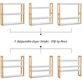 thumbnail image 3 of Bambloom Bathroom Shelves,Bamboo 3-Tier Wall Mount Storage Rack,White, 3 of 6