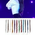 thumbnail image 1 of Extensiones de cabello de oropel 12 colores hebras de cabello gancho de ganchillo, 1 of 8
