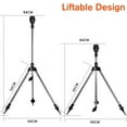 thumbnail image 6 of Upgraded Automatic Rotating Tripod Sprinkler, Stainless Steel Rotary Irrigation Tripod Telescopic Support Sprinkler with 360 Degree Large Area Coverage, Watering Sprinklers for Lawn Yard Garden (A2), 6 of 7