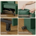 thumbnail image 3 of Convertible Sleeper Chair, Aiho 3-in-1 Convertible Sofa Bed Recliner Chair with Pull Out Couch - Green, 3 of 8