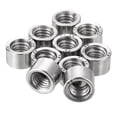 thumbnail image 1 of 10 Pack M8x8x12mm Rod Coupling Nuts for Camera Pan, Silver., 1 of 5