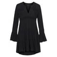 thumbnail image 4 of LASCANA Women's Flowy Flared Sleeve Dress Lace Trim, 4 of 5