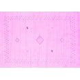 thumbnail image 1 of Ahgly Company Indoor Rectangle Solid Pink Modern Area Rugs, 6' x 9', 1 of 4
