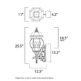 thumbnail image 3 of Maxim 1037 Crown Hill 28" 4 Light Wall Sconce, 3 of 4