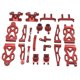 thumbnail image 5 of Accesorio de coche RC, copa trasera de Metal duradera, copa de dirección delantera para control remoto a escala 1/16 Rojo, 5 of 7