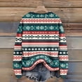 thumbnail image 4 of Wutalume Women's Funny Round Neck Christmas Printed Jumper Sweater, Ugly Holiday Costume Top, Festive Pullover for Parties and Family Gatherings,Blue M, 4 of 4