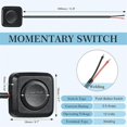 thumbnail image 3 of 10Pcs 12V/24V Mini Momentary Push Button ON/Off Switch, Mount, Easy Installation for Electronic Expe, 3 of 5