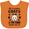 thumbnail image 3 of Inktastic If It Involves Goats & the Farm Count Me in Boys or Girls Baby Bib, 3 of 4