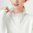 thumbnail image 3 of LoudSung Detachable Fake Collar Blouse False Collar Half Shirts Dickey Collar Top Elegant for Women Girls, 3 of 7