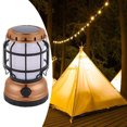 thumbnail image 4 of Lámpara colgante de patio de luz de tienda de linterna de camping al aire Cobre SM SunniMix Linterna al aire libre, 4 of 8