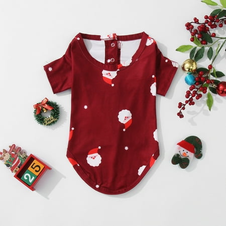

Tejiojio Kids Clothing Holiday Gift Christmas Parent-Child Outfit Baby Printed Xmas Family Matching Pajamas Crawl