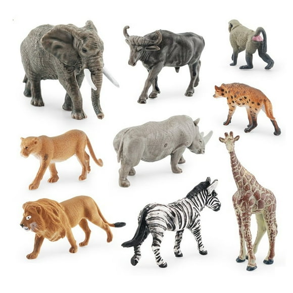 9pcs Simulation South African Animals Models Creative and Realistic Action Figures for Home Car Office Decoration