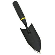 1pc Gardening Hand Spade Thicken Manganese Steel Shovel Garden Trowel Home Planting Tool Narrow Shovel (Black)