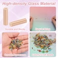 thumbnail image 2 of Uxcell 1800-Pack Cuentas Bugle, Cuentas de Vidrio de Tubo de Bordado de 2x6mm para Manualidades DIY/Pulseras/Collares Champagne, 2 of 7