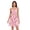 Pink Cherry Blossoms, variant on Summer Dresses for Women Strapless Casual Beach Cover Ups Tropical Plants and Flowers Tube Top Sundress