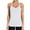 White, variant on ANFERRY Women's Ribbed Workout Tank Tops with Built in Bra Racerback Athletic Top