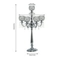 thumbnail image 2 of Miumaeov 5 Arms Crystal Candle Holder Shiny Candlestick Holder Wedding Centerpieces Candelabras for Home Decor Wedding Dinning Party Anniversary Christmas H 29.5in, 2 of 12