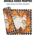 thumbnail image 2 of Fall Linen Placemats Set of 4 Autumn Thanksgiving Pumpkin Non Slip Heat-Resistant Washable Wipeable Table Place Mat Tablemat for Kitchen Dining Table Home Decoration 12" x 18", 2 of 6
