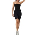 thumbnail image 2 of INSPIRE CHIC Women's Bandeau Camisole Spaghetti Strap Build in Bra Padded Sleeveless Tank Top Large Black, 2 of 5